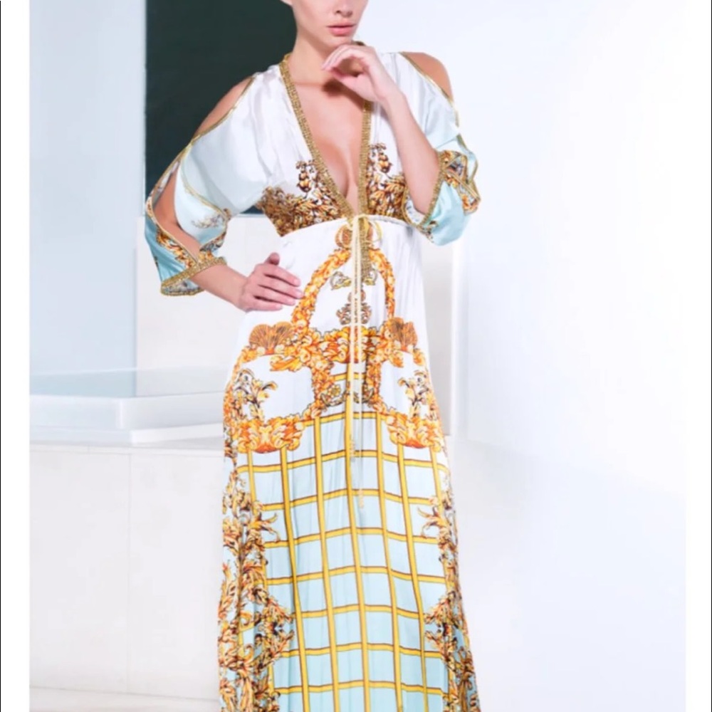 100% Silk Swarovski Dress